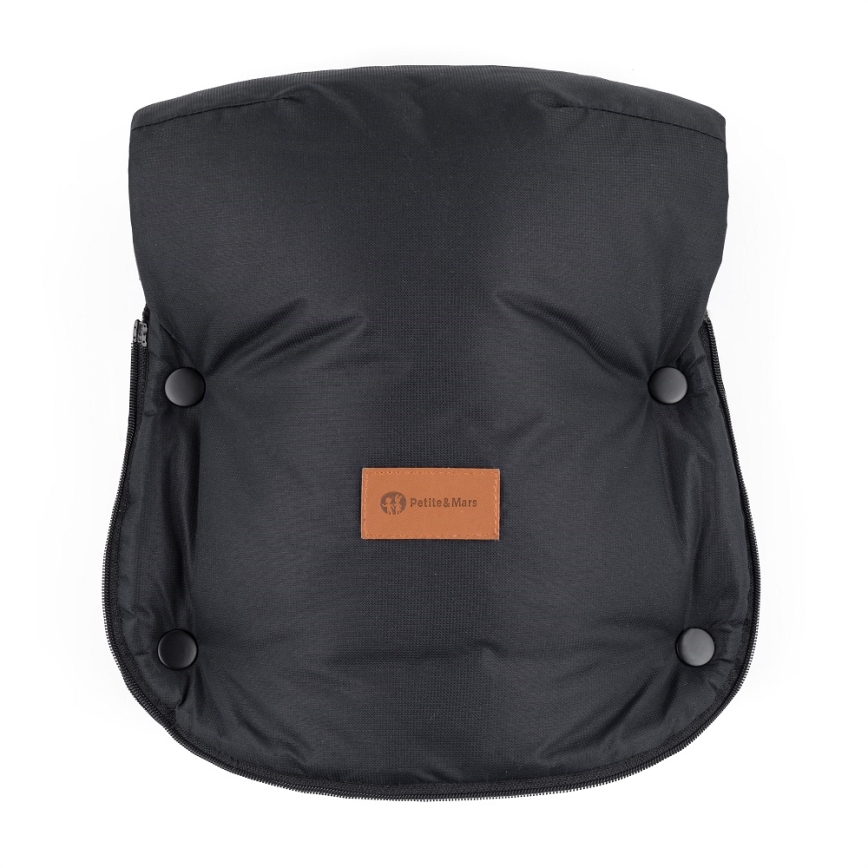PETITE&MARS - SET Saco de Dormir para Bebé 4en1 ARCTIC + fundas para cochecito FURRY Forever Black