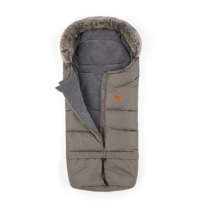 PETITE&MARS - SET Saco de Dormir para Bebé 4en1 ARCTIC + fundas para cochecito FURRY Mocha Mousse