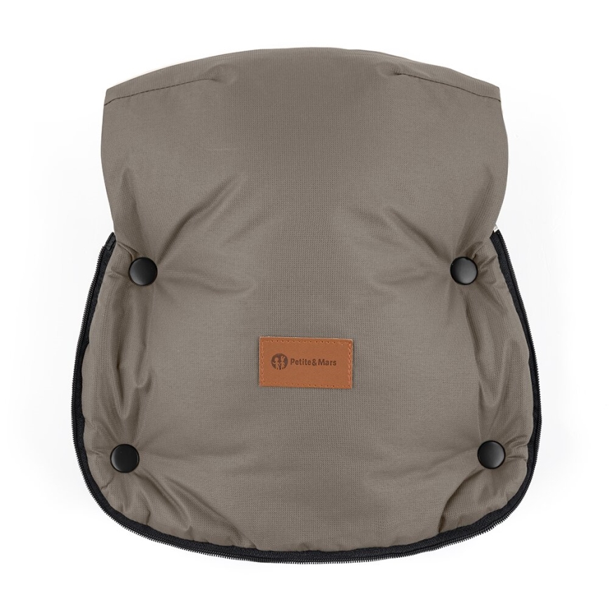 PETITE&MARS - SET Saco de Dormir para Bebé 4en1 ARCTIC + fundas para cochecito FURRY Mocha Mousse