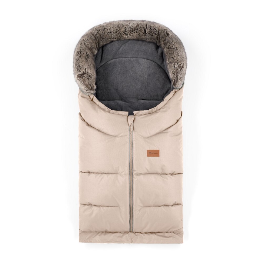 PETITE&MARS - SET Saco de Dormir para Bebé 4en1 ARCTIC + fundas para cochecito FURRY rosa Petal