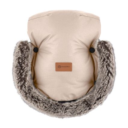 PETITE&MARS - SET Saco de Dormir para Bebé 4en1 ARCTIC + fundas para cochecito FURRY rosa Petal