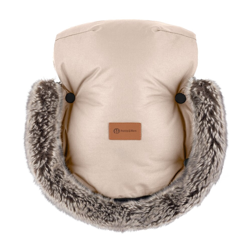 PETITE&MARS - SET Saco de Dormir para Bebé 4en1 ARCTIC + fundas para cochecito FURRY rosa Petal