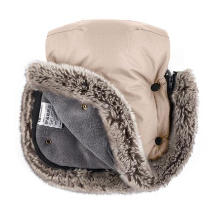 PETITE&MARS - SET Saco de Dormir para Bebé 4en1 ARCTIC + fundas para cochecito FURRY rosa Petal