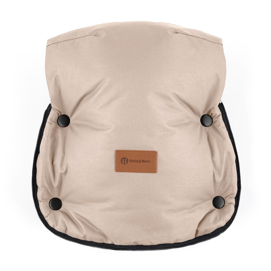PETITE&MARS - SET Saco de Dormir para Bebé 4en1 ARCTIC + fundas para cochecito FURRY rosa Petal