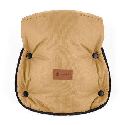 PETITE&MARS - SET Saco de Dormir para Bebé 4en1 COMFY + fundas para cochecito FURRY Elegant Caramel