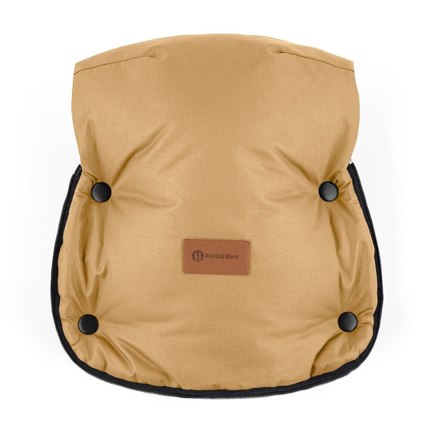 PETITE&MARS - SET Saco de Dormir para Bebé 4en1 COMFY + fundas para cochecito FURRY Elegant Caramel