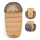 PETITE&MARS - SET Saco de Dormir para Bebé 4en1 COMFY + fundas para cochecito FURRY Elegant Caramel