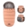 PETITE&MARS - SET Saco de Dormir para Bebé 4en1 COMFY + fundas para cochecito FURRY Pastel Peach