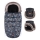 PETITE&MARS - SET Saco de Dormir para Bebé 4en1 COMFY Stylish Beauty + fundas para cochecito FURRY Forever Black