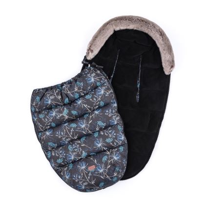 PETITE&MARS - SET Saco de Dormir para Bebé 4en1 COMFY Stylish Beauty + fundas para cochecito FURRY Forever Black