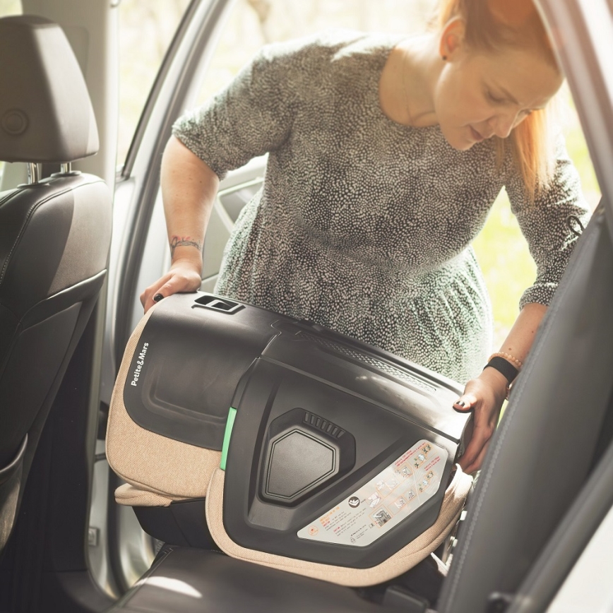 PETITE&MARS - Silla para coche FLEX PRO i-Tamaño 100-150 cm (15-36 kg) beige