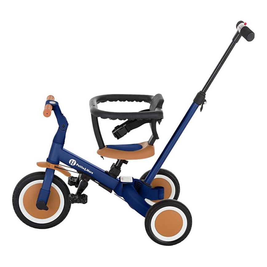 PETITE&MARS - Triciclo infantil 5en1 TURBO Enigmático Azul
