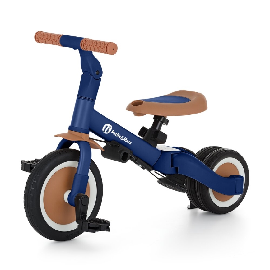 PETITE&MARS - Triciclo infantil 5en1 TURBO Enigmático Azul