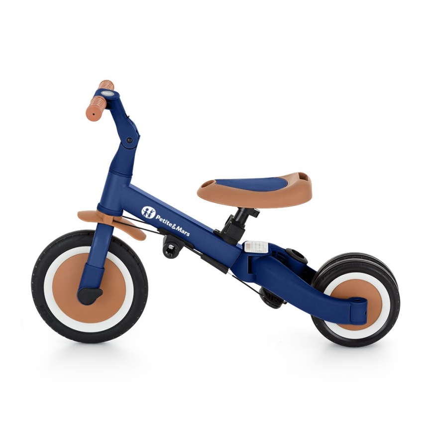 PETITE&MARS - Triciclo infantil 5en1 TURBO Enigmático Azul