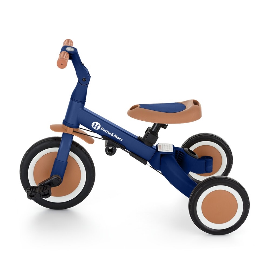 PETITE&MARS - Triciclo infantil 5en1 TURBO Enigmático Azul