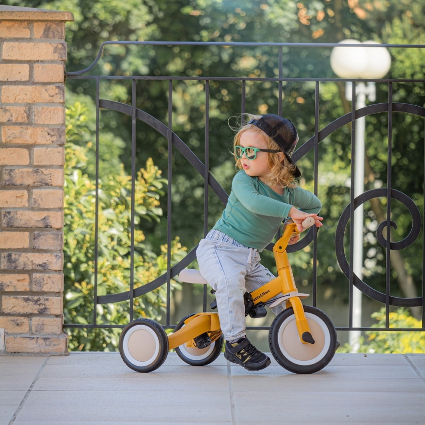 PETITE&MARS - Triciclo infantil 5en1 TURBO Intense Ochre