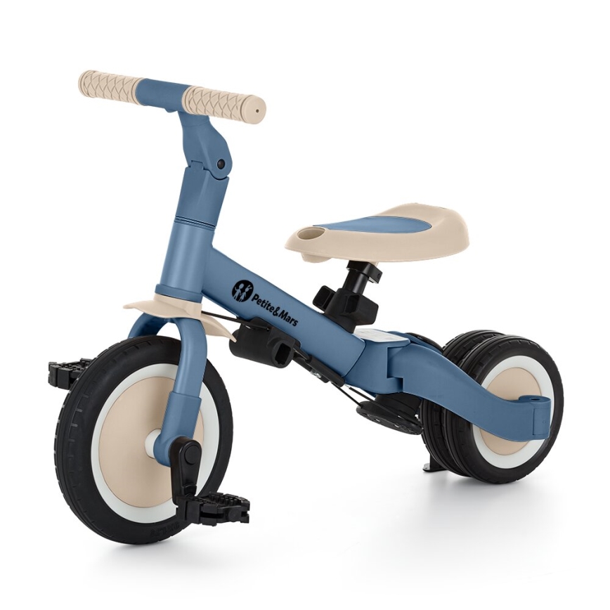 PETITE&MARS - Triciclo infantil 5en1 TURBO Ocean Blue