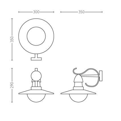 Philips 01816/30/PN - Lámpara exterior  MYGARDEN TOPIARY 1xE27/60W/230V IP44