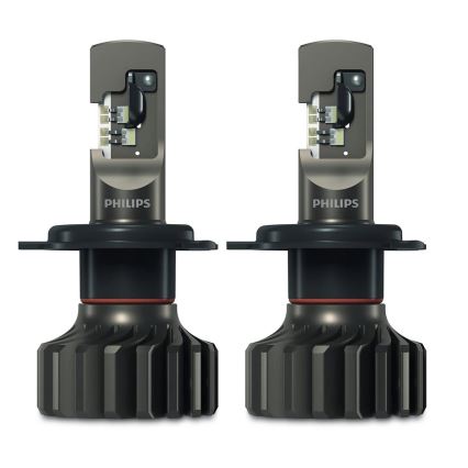 Philips 11342U91X2 -SET 2x LED Bombilla para coche Ultinon 9100 H4 P43t-38/13,2W/12/24V 5800K