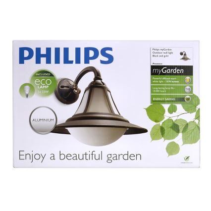 Philips 15211/42/16 - Aplique exterior MYGARDEN PROVENCE 1xE27/23W