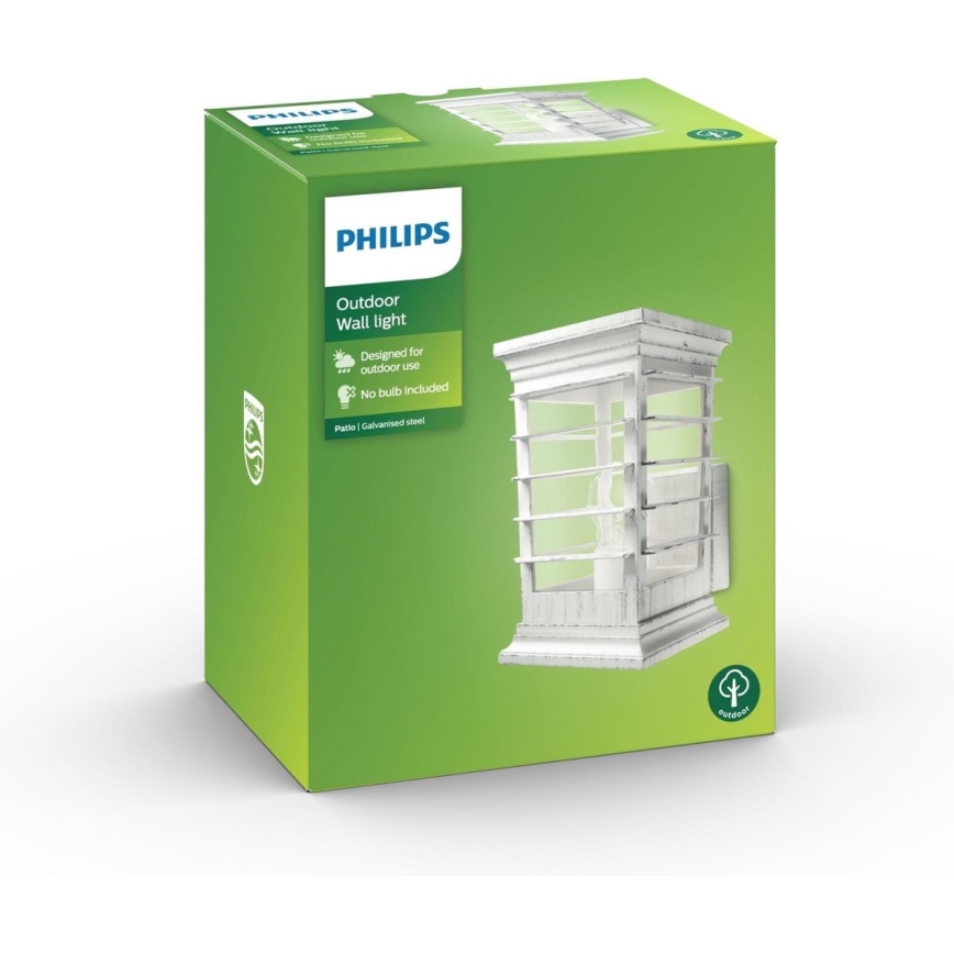 Philips 15280/18/PN - Aplique de exterior PATIO 1xE27/60W/230V IP44