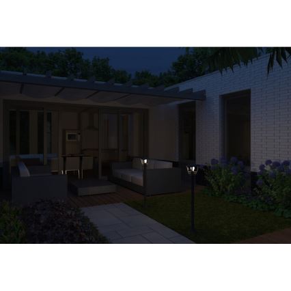 Philips 15383/30/16 - Lámpara exterior MYGARDEN CREEK 1xE27/60W/230V negra IP44