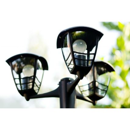 Philips 15385/30/16 - Lámpara exterior MYGARDEN CREEK 3xE27/60W/230V IP44