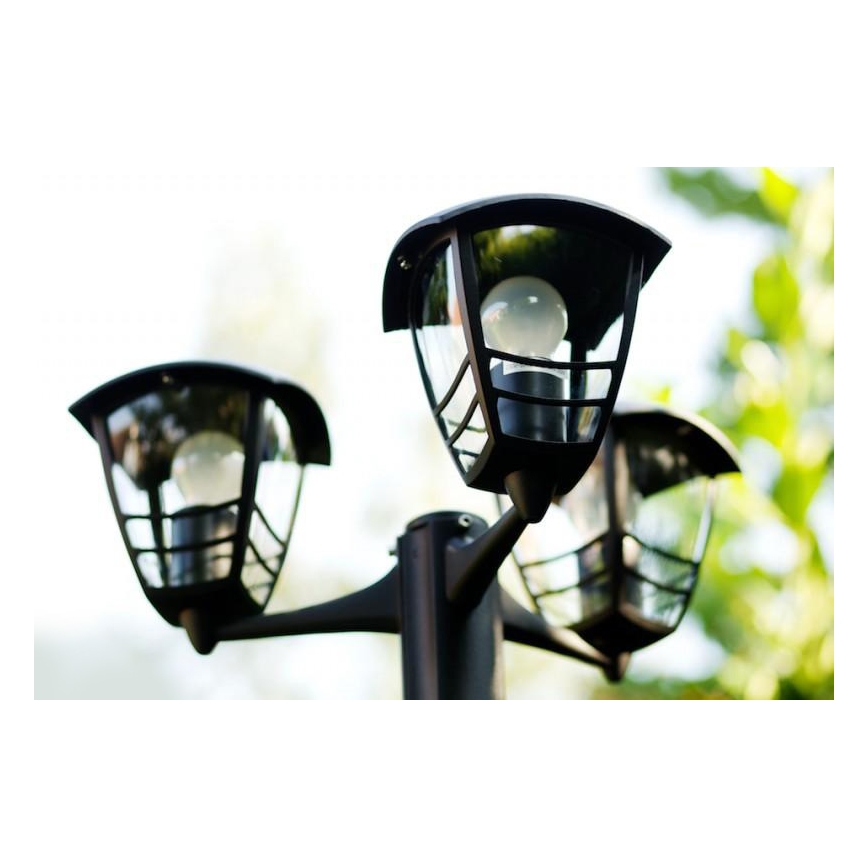 Philips 15385/30/16 - Lámpara exterior MYGARDEN CREEK 3xE27/60W/230V IP44