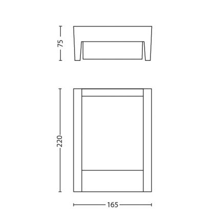 Philips - Aplique LED para exterior LED/6W/230V 4000K IP44