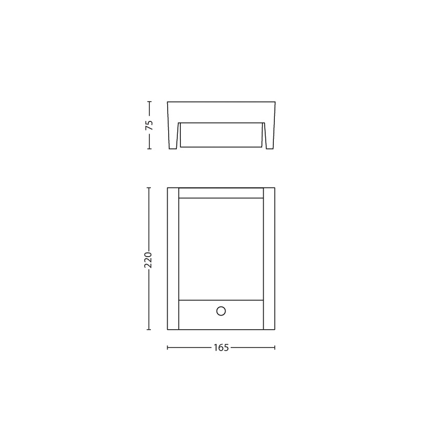Philips - LED Aplique para exterior con sensor LED/6W 2700K IP44