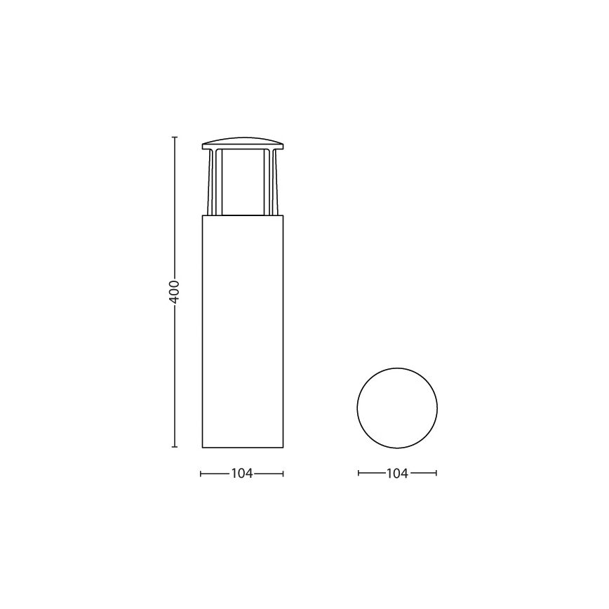 Philips - LED Lámpara exterior 1xLED/6W/230V IP44