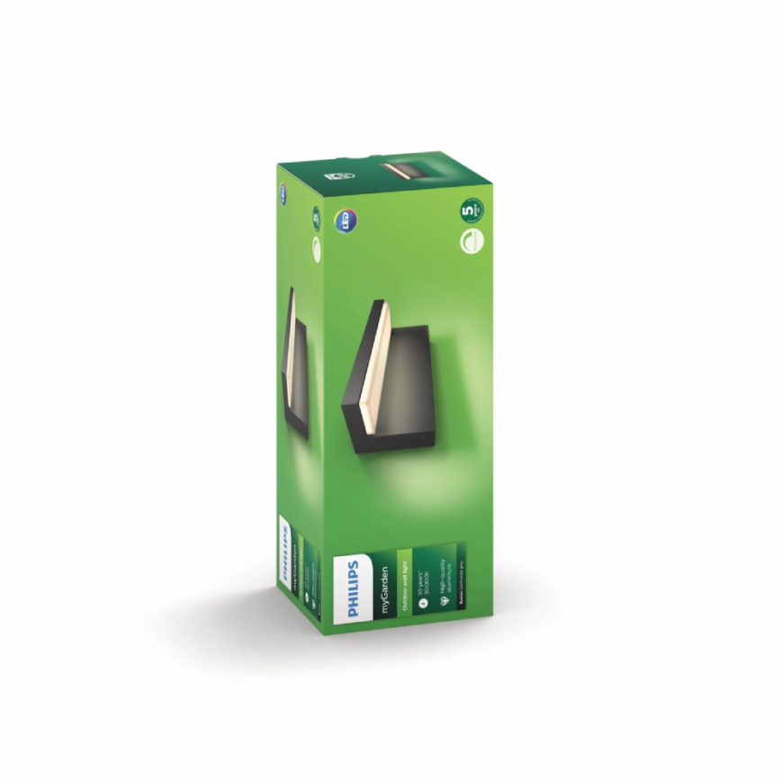 Philips - Aplique LED para exterior 2xLED/4,5W/230V 2700K IP44
