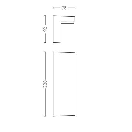 Philips 16483/93/P3 - Aplique LED exterior MYGARDEN BUSTAN 2xLED/4,5W