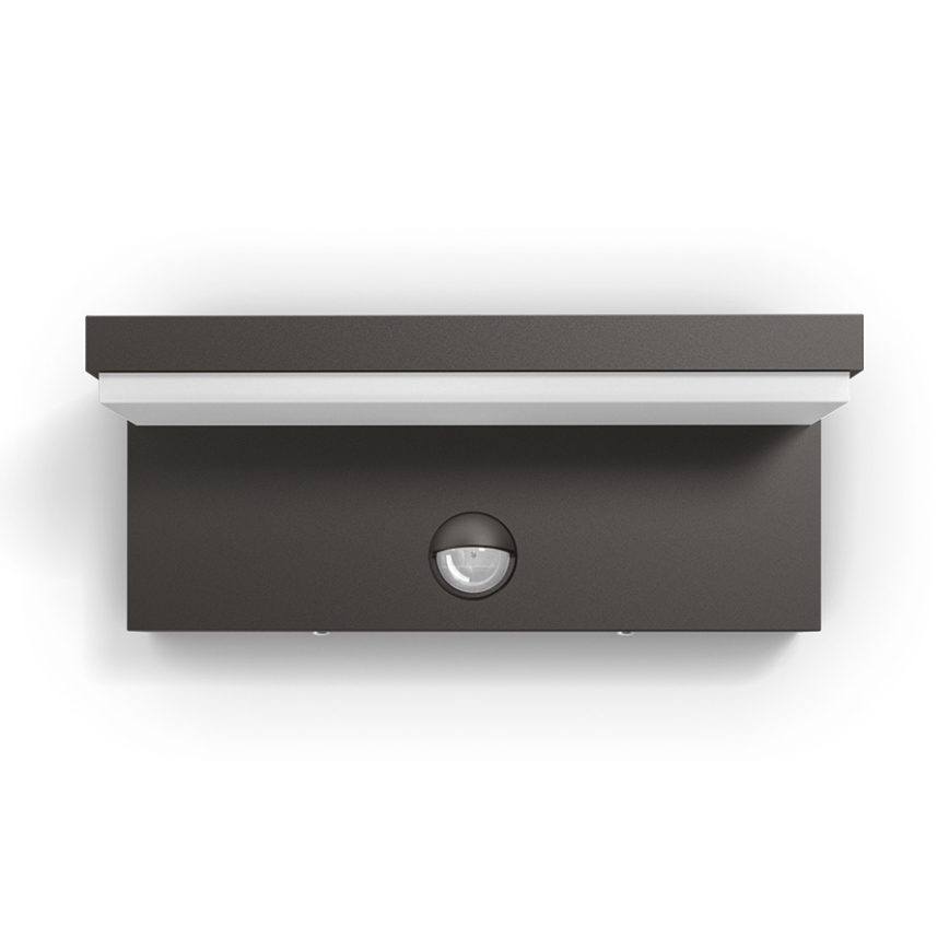 Philips 16484/93/P3 - Aplique LED exterior con sensor BUSTAN 2xLED/4,5W