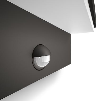Philips 16484/93/P3 - Aplique LED exterior con sensor BUSTAN 2xLED/4,5W