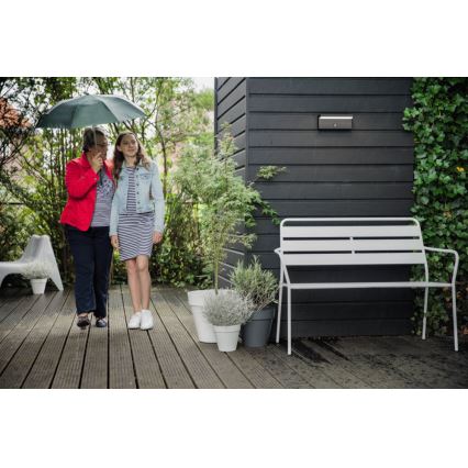 Philips 16484/93/P3 - Aplique LED exterior con sensor BUSTAN 2xLED/4,5W
