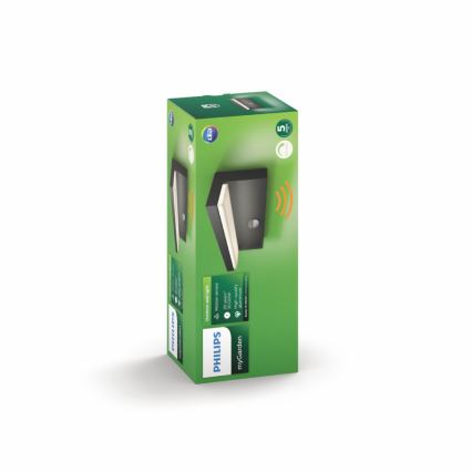Philips 16484/93/P3 - Aplique LED exterior con sensor BUSTAN 2xLED/4,5W