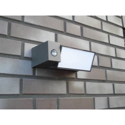 Philips 16943/93/16 - Lámpara exterior  con sensor MYGARDEN BORDER 1xE27/23W/230V