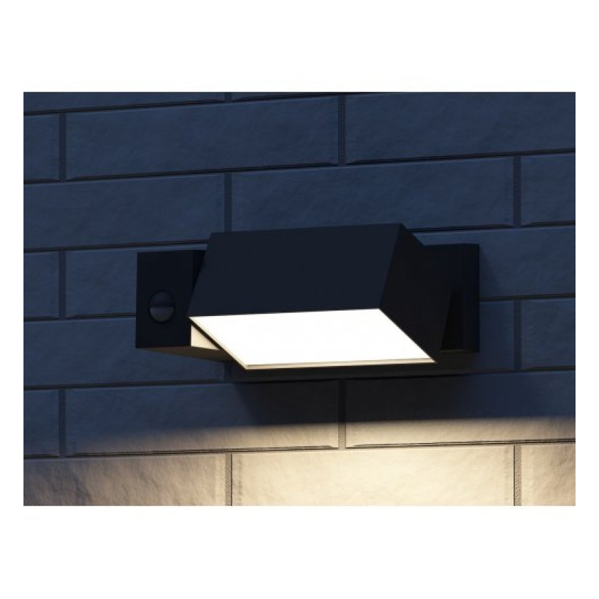 Philips 16943/93/16 - Lámpara exterior  con sensor MYGARDEN BORDER 1xE27/23W/230V