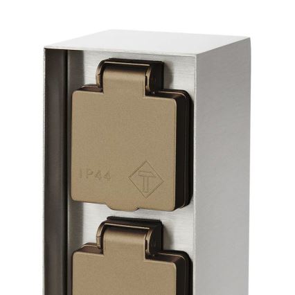 Philips 17108/47/16 - Columna de enchufe para exterior MYGARDEN ROCK 230V IP44 SCHUKO