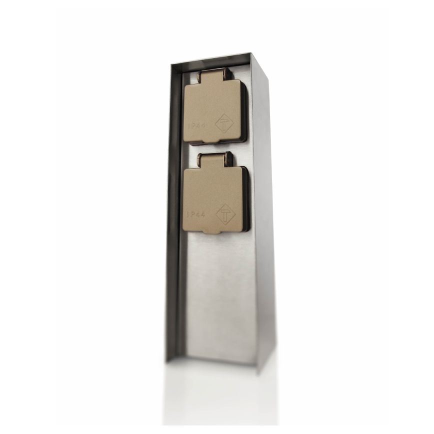 Philips 17108/47/16 - Columna de enchufe para exterior MYGARDEN ROCK 230V IP44 SCHUKO