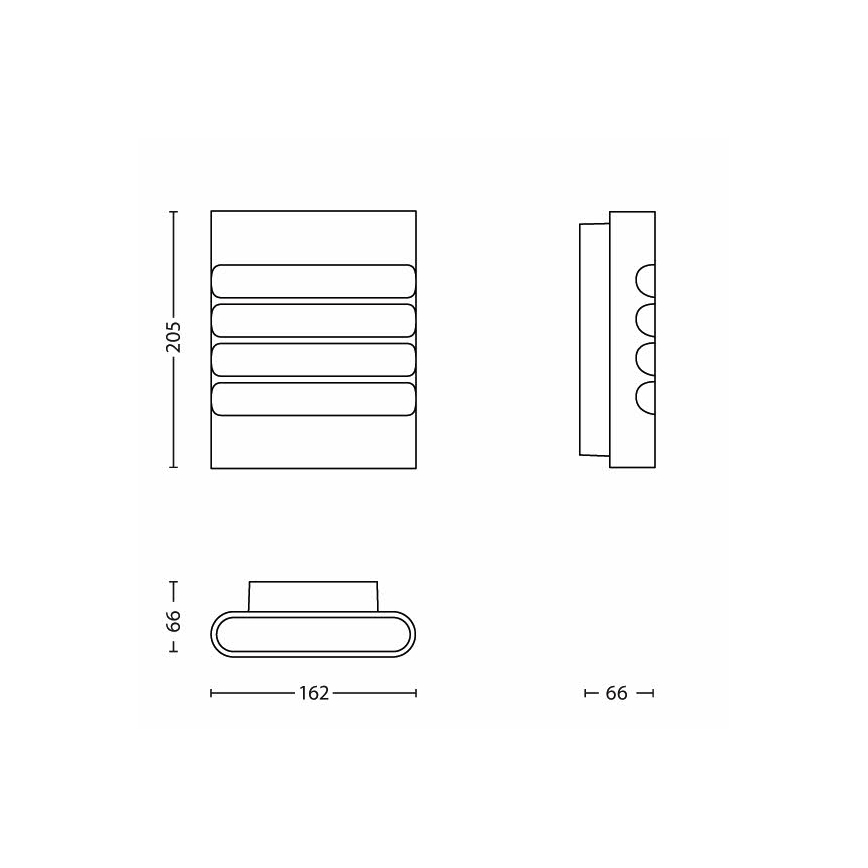 Philips - Iluminación LED exterior 1xLED/3W/230V IP44