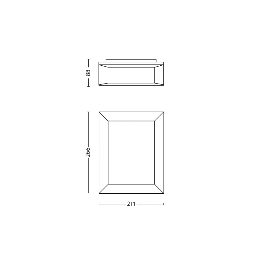 Philips - Aplique de exterior 1xLED/6W/230V IP44