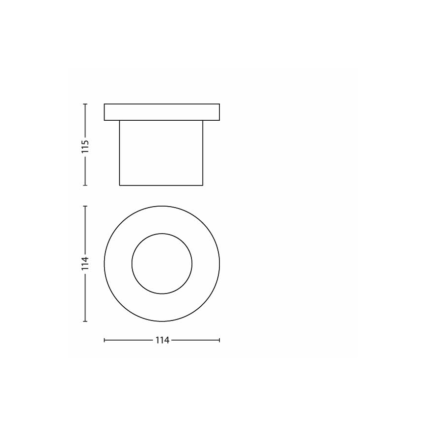 Philips - Iluminación LED empotrable de suelo 1xLED/3W/230V