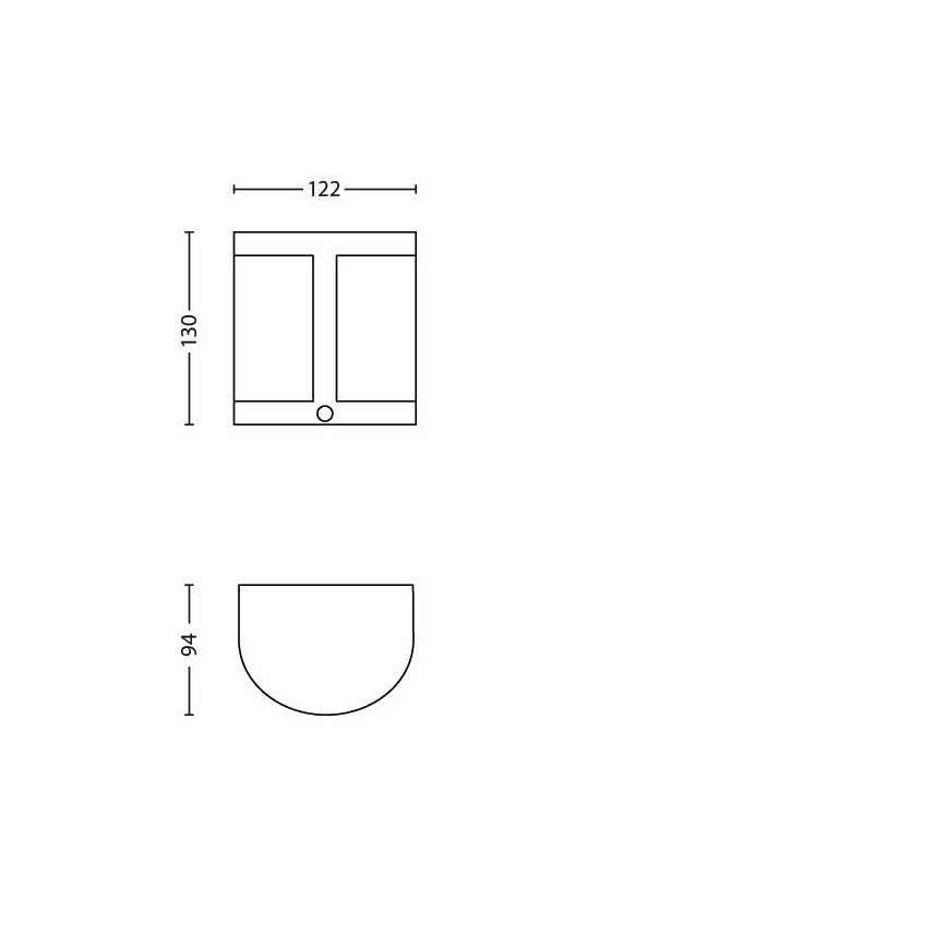 Philips - Aplique LED exterior con sensor 1xLED/3,5W