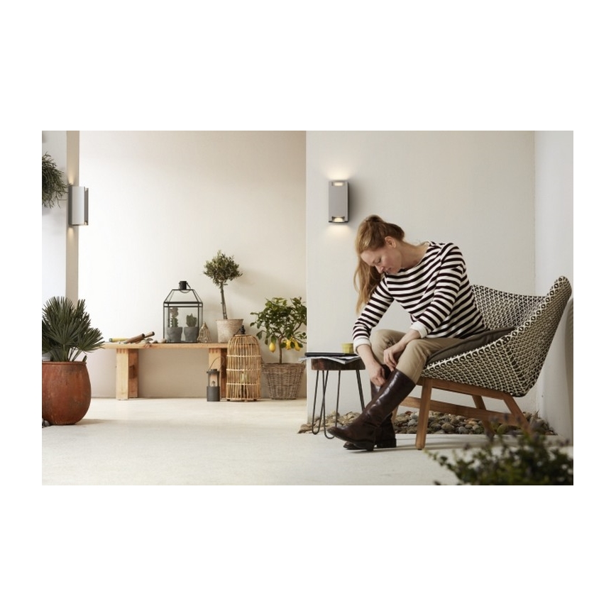 Philips - Aplique exterior 2xGU10/5W IP44