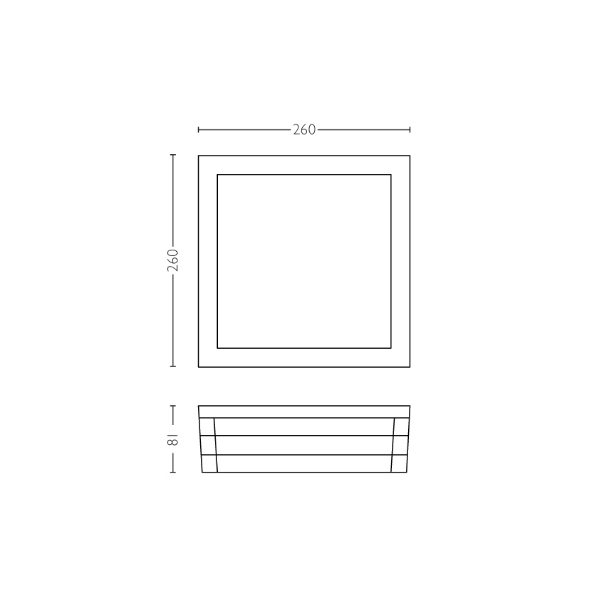 Philips 17350/93/PN - Plafón exterior MYGARDEN MOONSHINE 2xE27/14W