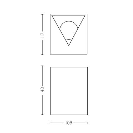 Philips - Aplique de exterior LED 2xLED/4,5W/230V IP44