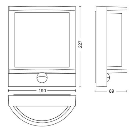 Philips - Aplique LED exterior LED/12W IP44