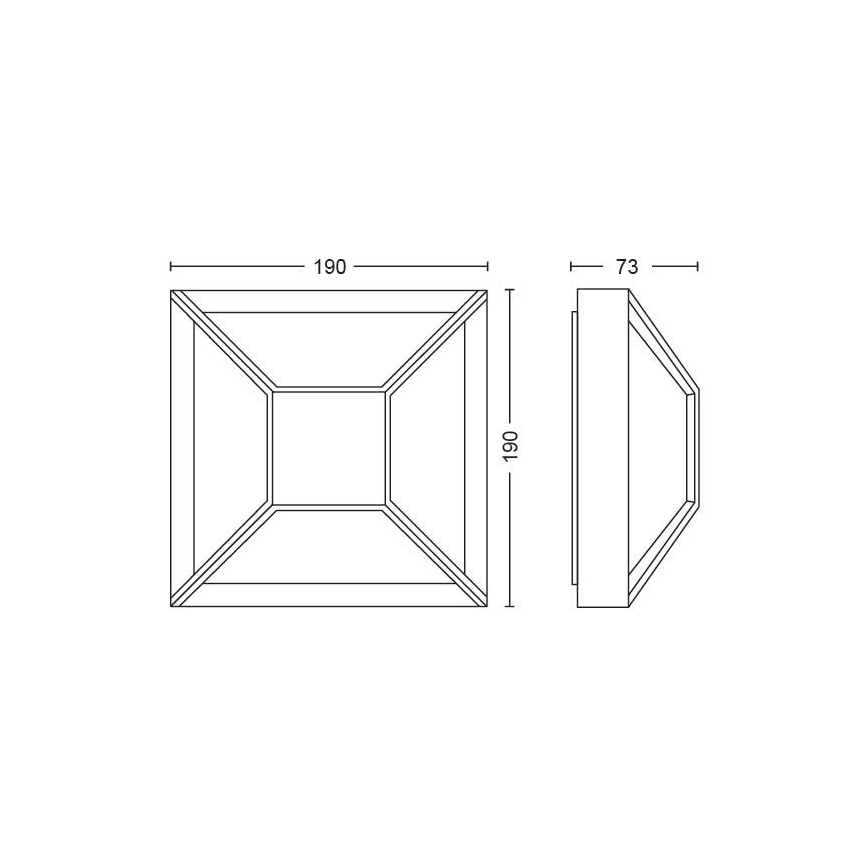 Philips - Aplique LED exterior LED/12W